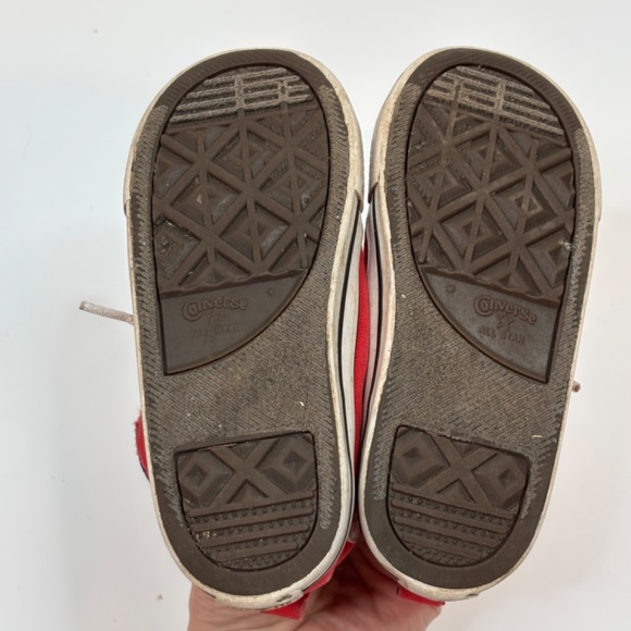 Converse Chuck Taylor All Star High Top Toddler Size 10 Red Pull On Cushion Heel - Picture 6 of 7
